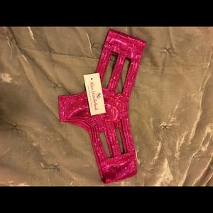 Rave wonderland holographic cut out booty shorts